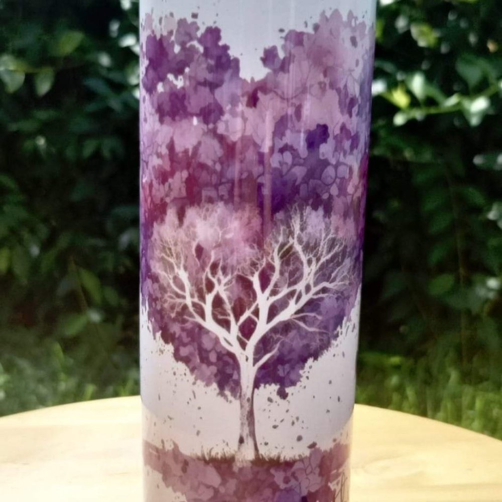 METAL TUMBLER DOMESTIC VIOLENCE AWARENESS